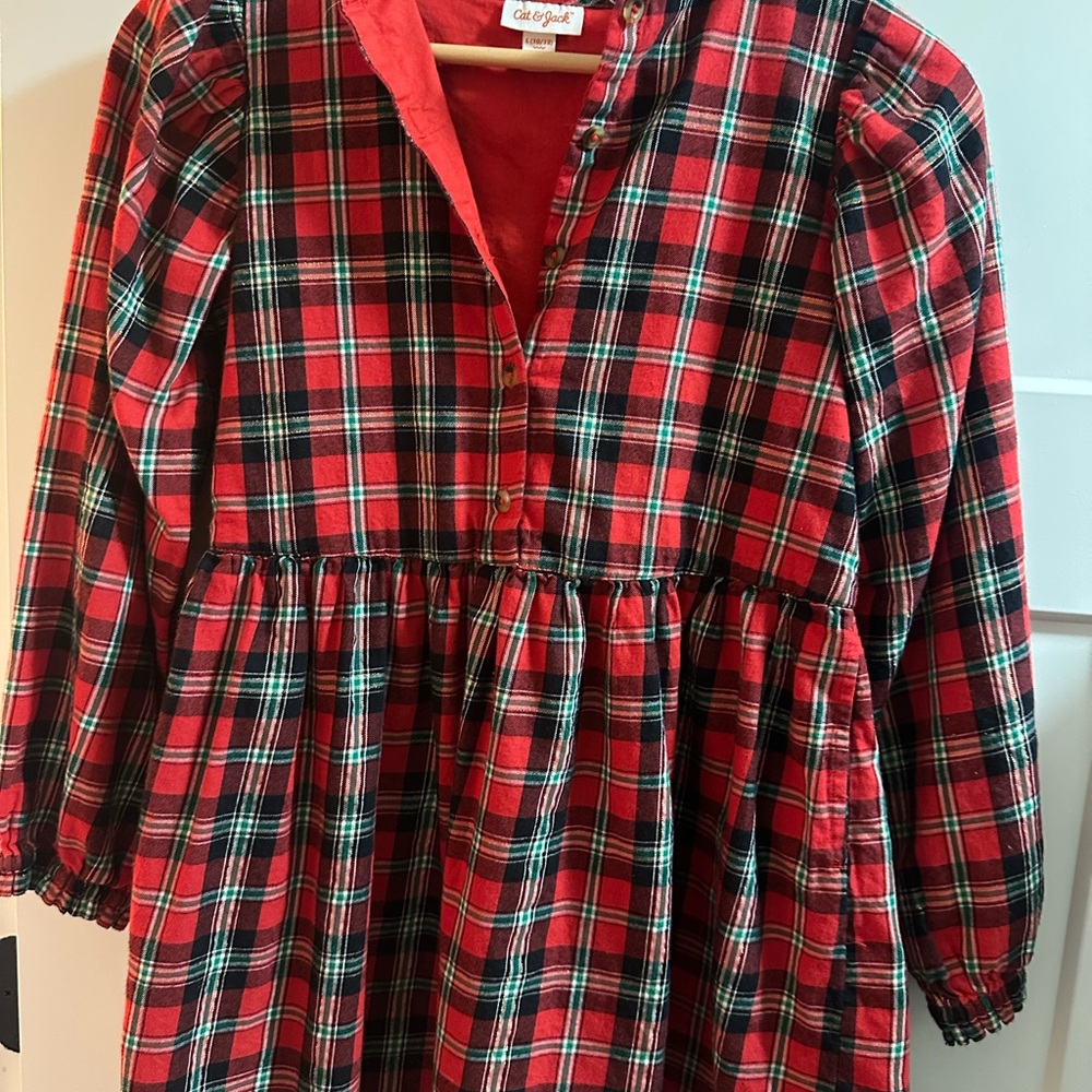 Cat & Jack Red Plaid Dress